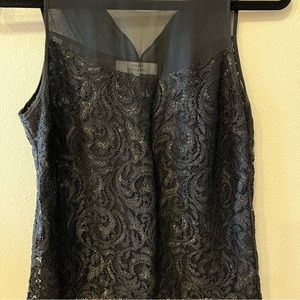 Robert Rodriquez black tank with lace cover and lining size 2